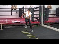 Model Workout - Agility / footwork drills with Katrherine LaPrell - cardio workout for weight loss