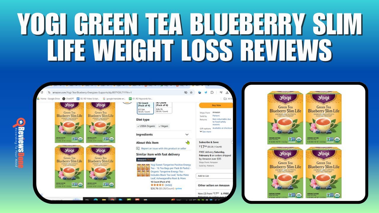 Yogi Green Tea Blueberry Slim Life Weight Loss Reviews - Surprising ...