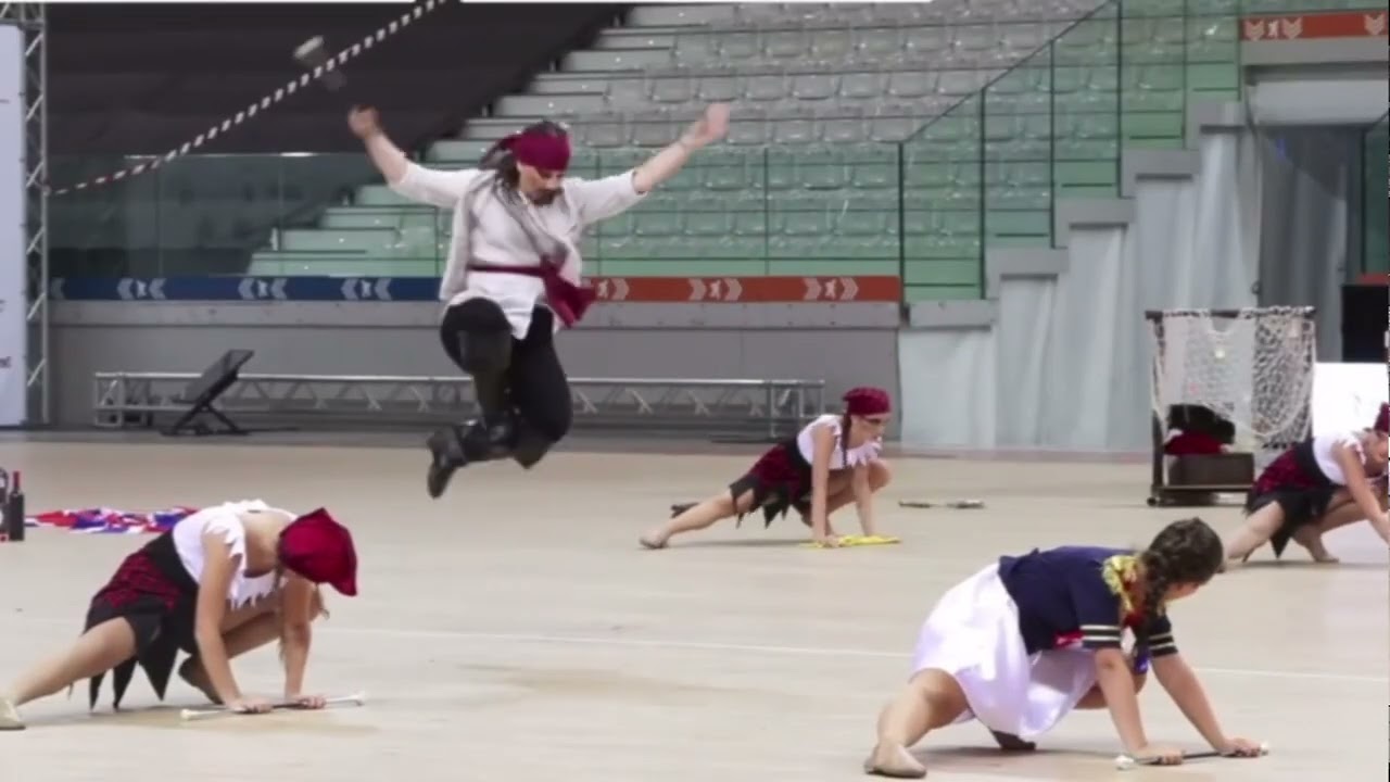 Torino 02/08/25. Mondiali di Twirling IBTF. Le nostre ragazze nella loro prova accessories corps.