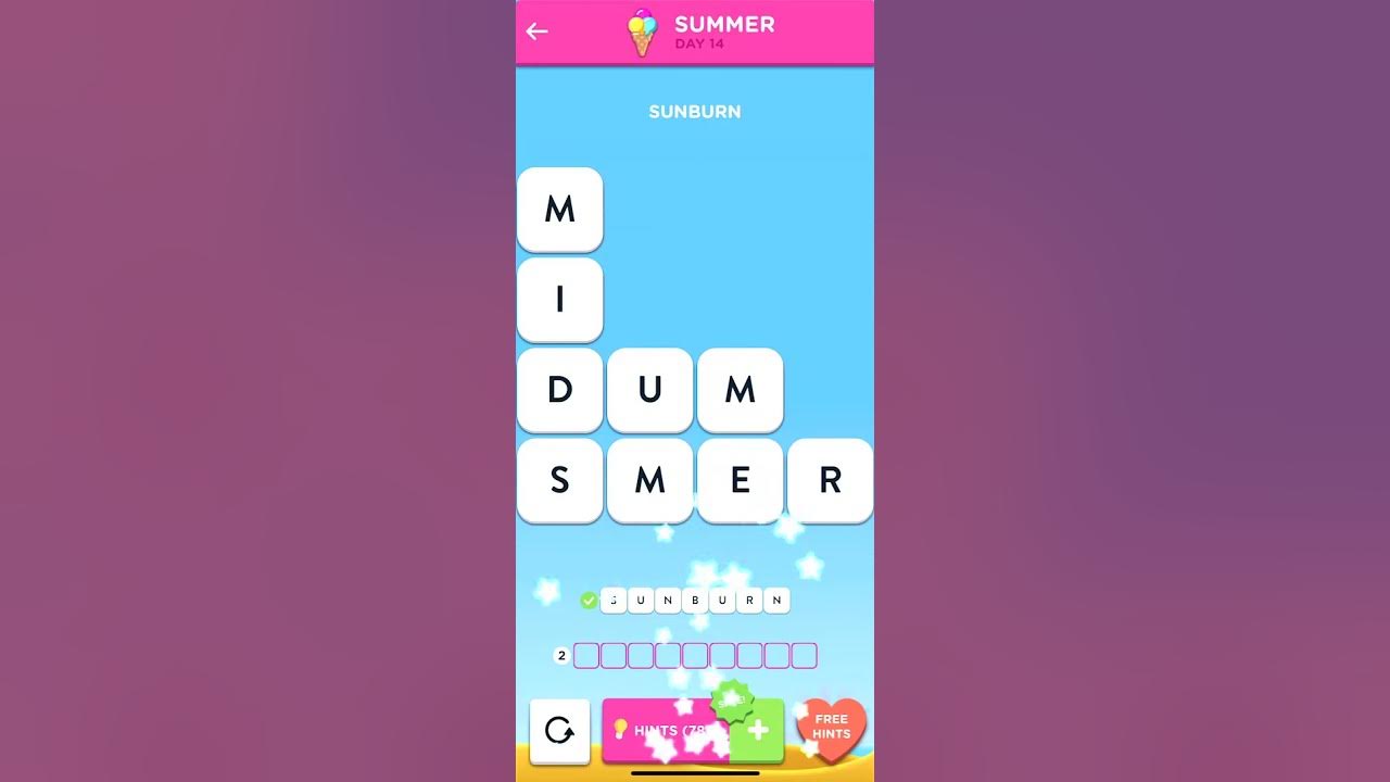 Wordbrain 2 Summer Event Day 14 2021 Wordbrain 2 Answers YouTube