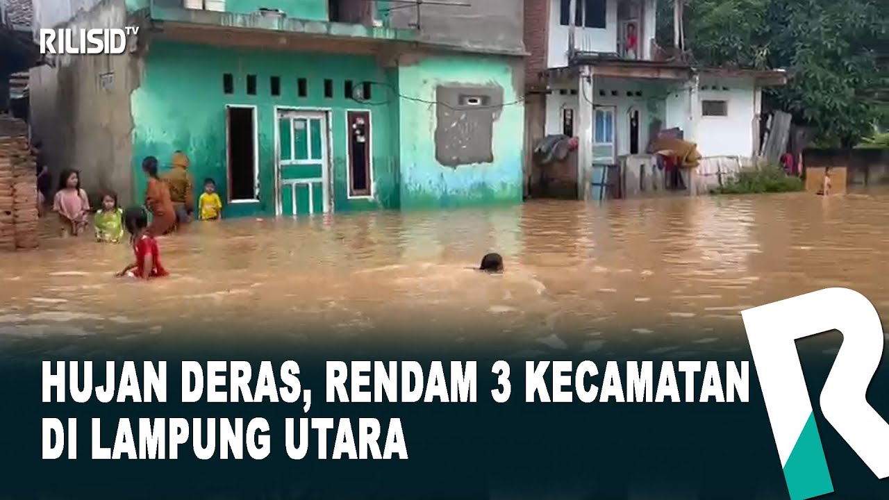 Hujan Deras, Rendam 3 Kecamatan di Lampung Utara