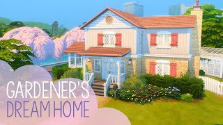 Gardener's Dream Home | The Sims 4 Stop Motion Cozy Build | NoCC