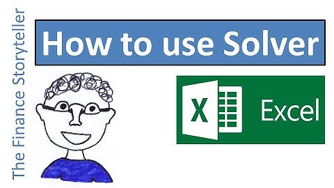 How to use Excel Solver