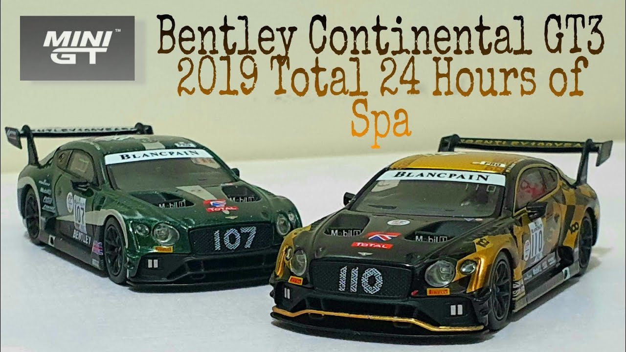Bentley Continental GT3's / 1:64 MINI GT #199 and #208 / Unboxing