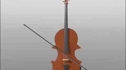3D animation viola model