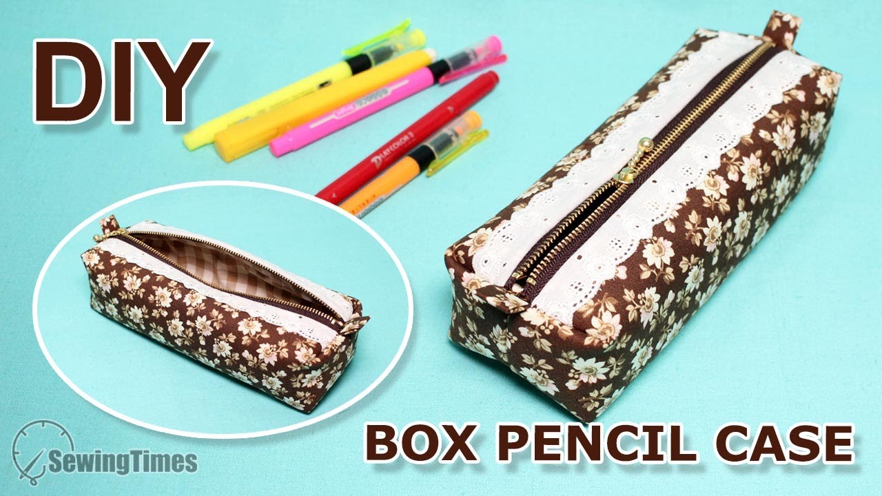 DIY Stand-Up Pencil Case  Step-by-Step Tutorial👍 Crafting Your Own Fabric  Pencil Case [sewingtimes] 