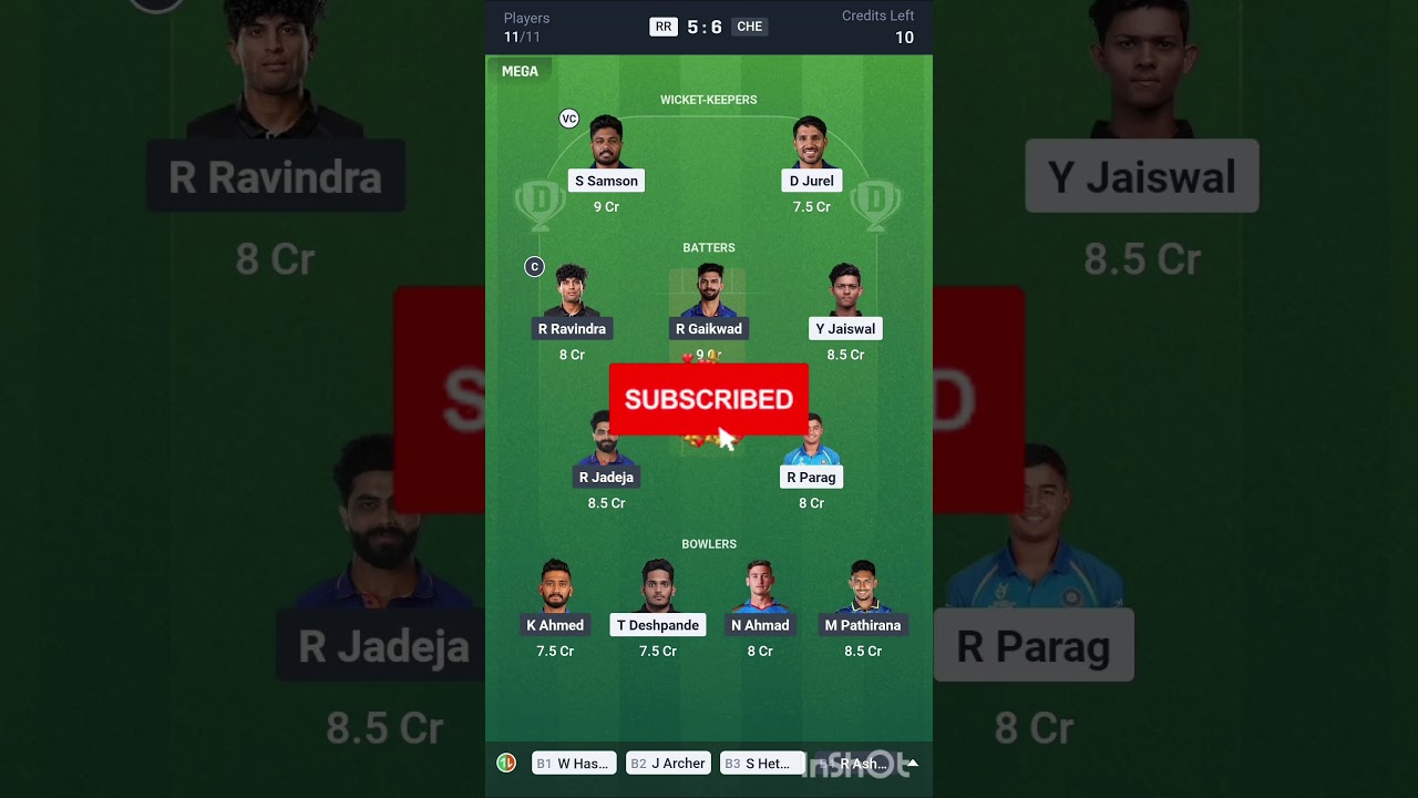 RR vs CSK | Match Prediction | IPL 2025 Match - 11 | RR vs CSK Dream Team | Rajasthan vs Chennai