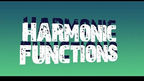 6th semester Bsc mathematics complex Analysis module 1 Harmonic  Functions
