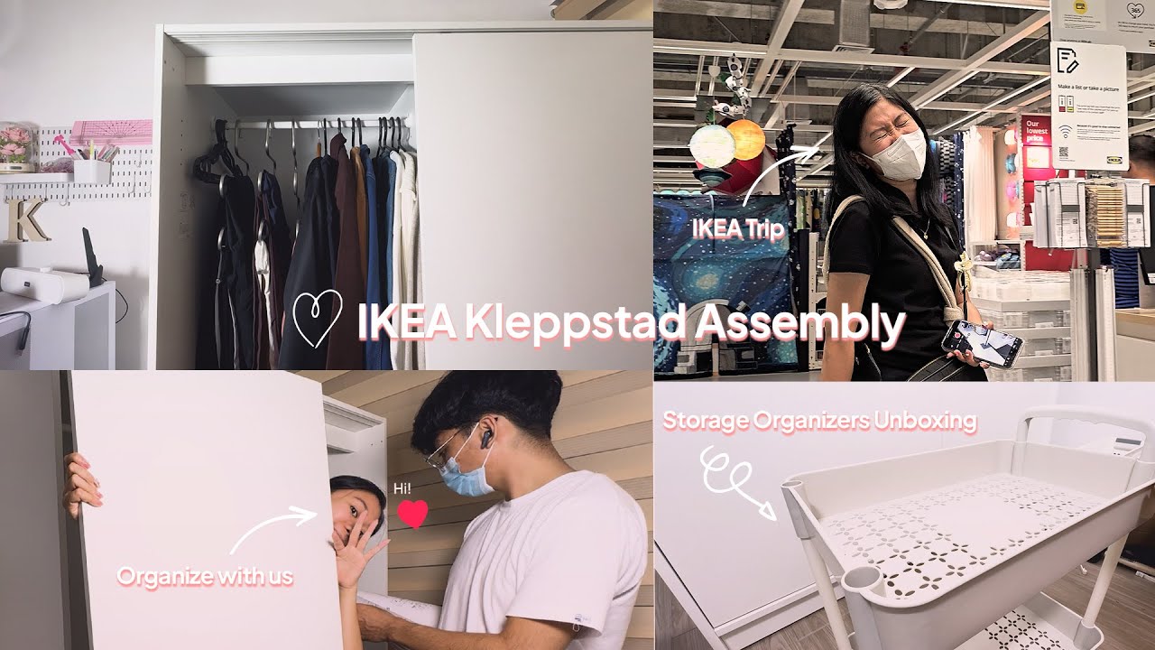 Let's organize! IKEA Kleppstad Wardrobe Assembly | Unboxing