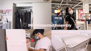 Let's organize! IKEA Kleppstad Wardrobe Assembly | Unboxing Clothes Storage