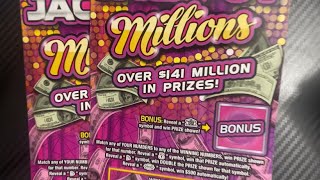 🏦Last 2 Tickets of the Pack! Bonus Area Win! Jackpot Millions NJ Lottery🏦