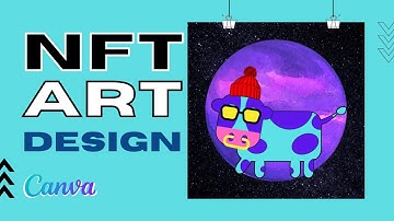 Create simple NFTs art with canva | Canva tutorials 45