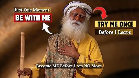 RARE Video l Just "BE WITH ME" For a Moment l How to Be With Sadhguru?