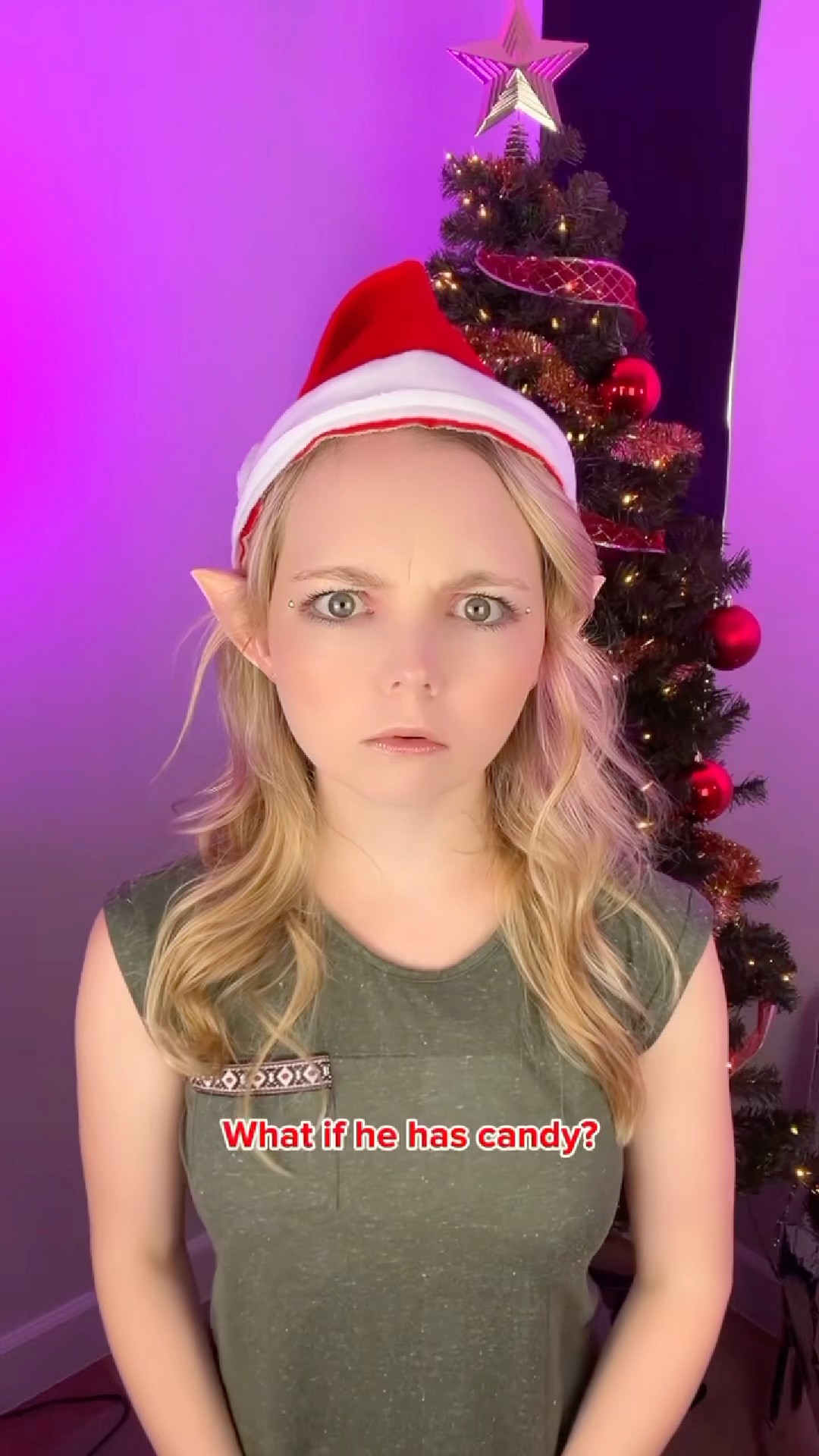 The Elf asks Santa if she can go to the park… sc: @jasonbankscomedy