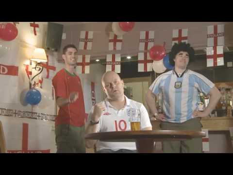 We are Engerland! Download the song AND NOW THE VIDEO from threebrians.net THE Unofficial England World Cup song 2010! Available NOW on iTunes http Join our FaceBook page and invite your friends to it: www.facebook.com Adapted with permission from "DISCO" by Ottowan and written by Daniel Vangarde and Jean Kluger. Song published by Chelsea Music in the UK. Filmed on location in Sunny Worthing, at the Vintners Parrot & Worthing FC. Please rate, subscribe and most important, SEND THIS TO ALL YOUR FRIENDS by clicking the LIKE button and the SHARE button!! There is a broadcast quality version of the video available, just contact us via the website. We are Engerland, We are Engerland I remember a time (we remember a time) When we struggled to find (struggled to find) A football team (a football team) For our World Cup dream (for our World Cup dream) Remember Maradona Put his hand up in the air And that wink from Ronaldo We'll banish those nightmares Everybody in the pub Hold your pint up in the air Cos this year let's see England Lift the World Cup right up there (Cos) He is 'G', - Stevie Gerrard He is 'O' - DefOe He is 'A' - Aaron Lennon He is 'L' - Frankie Lampard He is ROOONEYYYYY WE ARE ENGERLAND WE ARE ENGERLAND WE ARE ENGERLAND WE ARE ENGERLAND I remember a day When we struggled to play Like a World Cup side Full of England pride............ If you la-la-la- love England Put your hands up in the air If you love the Germans put your hands up in the air.......... Everybody <b>...</b>