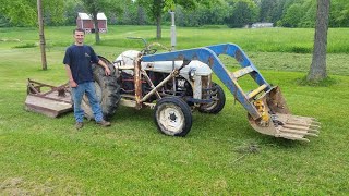 I can&#39;t believe this old machine still mows! Ford 8n Brush Hogging a pasture.