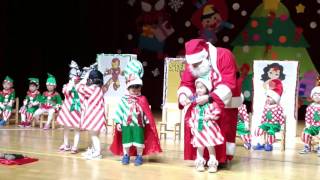 Claire K1 Christmas school show, 2016/12