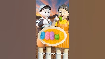 Squid Game AI Korean Snack Colorful Candy ASMR #squidgame #squidgame2 #ai #asmr