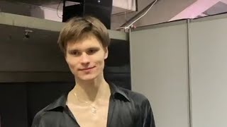 Deniss Vasiljevs – 2024 European Figure Skating Championships SP mixed zone (Sporta Studija)