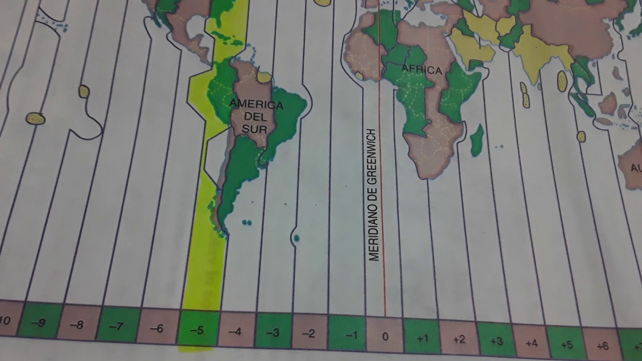 Husos Horarios de Colombia, Ecuador, Perú y Panamá. YouTube