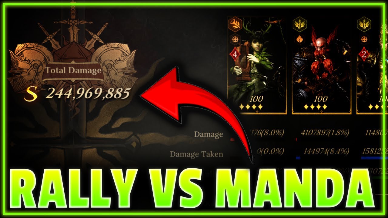 🔥 Хулдорк снова MVP!🔥 Легкое руководство по нанесению урона более 200 млн в битве с Мандой | Drag...