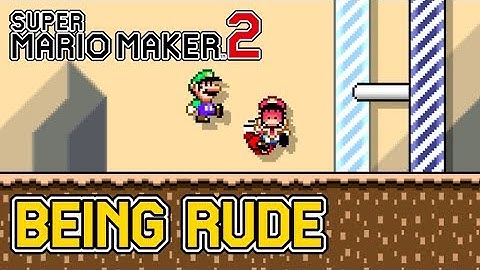 Being Rude In Multiplayer VS Mode - Super Mario Maker 2