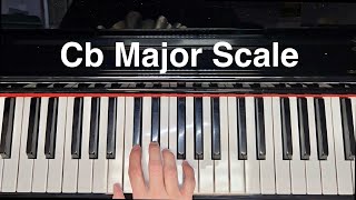 C Flat Major Scale Piano