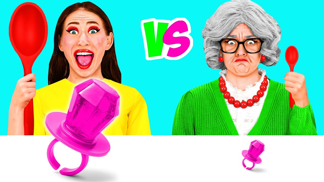 Большая vs Маленькая еда Челлендж | Сумасшедший Челлендж