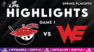 AL vs WE Game 1 Highlights | LPL Playoffs 2025 | Anyone's Legend vs Team WE by Onivia