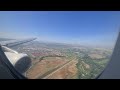 Passenger view Seat 5A Landing to Adolfo Suárez Madrid–Barajas Airport with Aegean Airlines A321