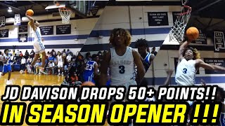 JD Davison drops 50+ points in SENIOR SEASON OPENER!!🤯