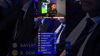 DJMARIIO REACCIONANDO SORTEO CHAMPIONS DEL FCBARCELONA 👀 #djmariio
