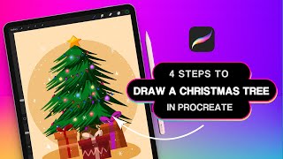 How to Draw a Christmas Tree Quickly in 4 Steps #Procreate #Tutorial screenshot 4