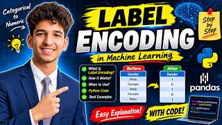 🔥 LABEL ENCODING in Machine Learning | Explained Simply with Python! 🐍