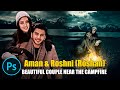 Photoshop Tutorial -2: Beautiful couple near the campfire