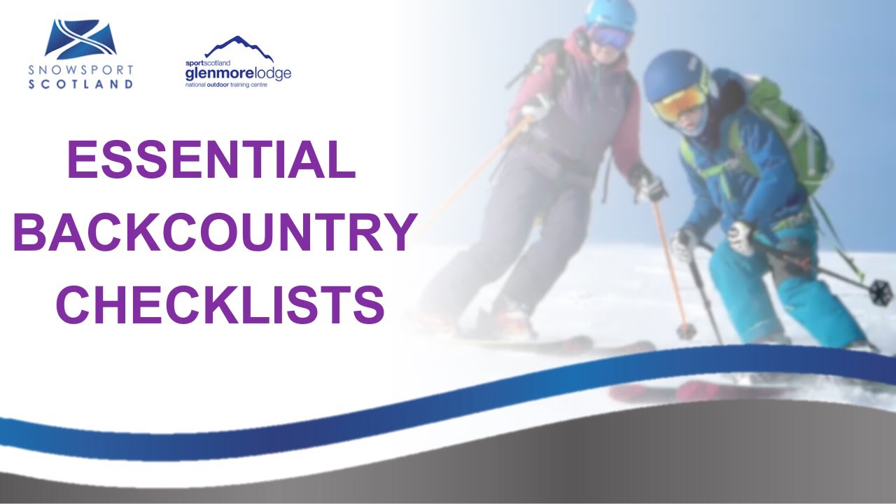 Backcountry essentials checklists YouTube