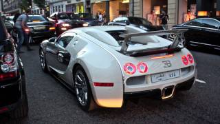 Bugatti Veyron Centenaire driving in London
