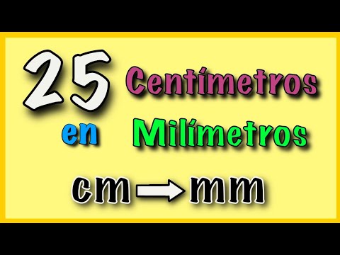 📌 Cuántos MILÍMETROS hay en 25 CENTÍMETROS || Convertir cm a mm ( 5 ...