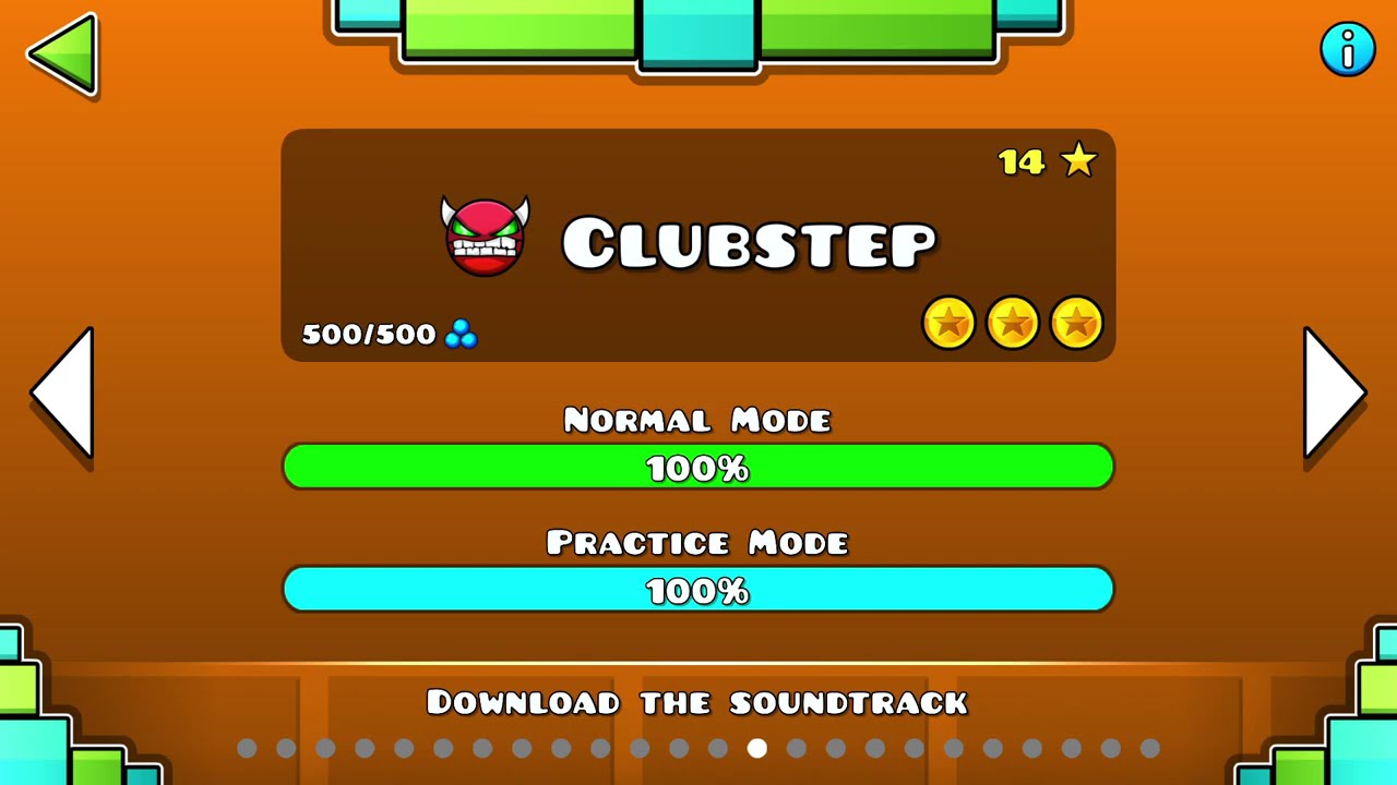 CLUBSTEP 100% CON LAS 3 COINS, (VIDEO #200)🤩 Geometry Dash
