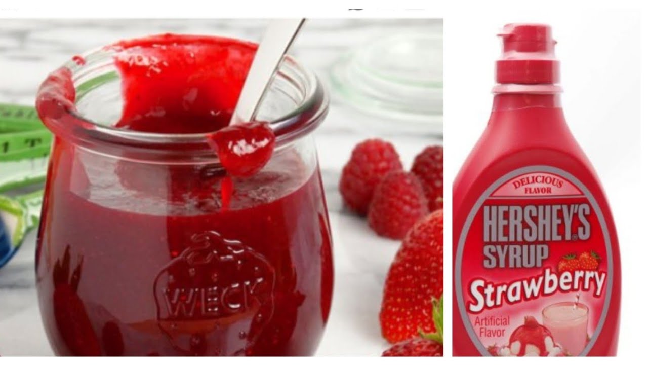 صوص الفراوله لتزيين الكيك والتورتات باسهل طريقه بمكونات في البيت