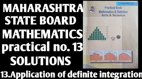 Class 12th maths practical no.13 solutions || applications ofdefinite integration
