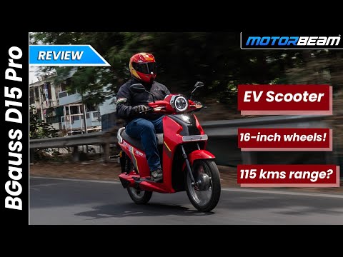 BGauss D15 Pro Review - Practical & Comfortable EV! 🛵 | MotorBeam