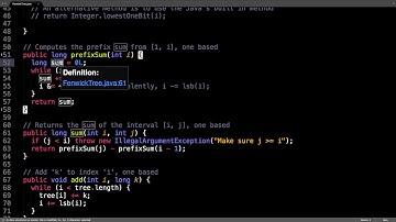 Fenwick tree source code