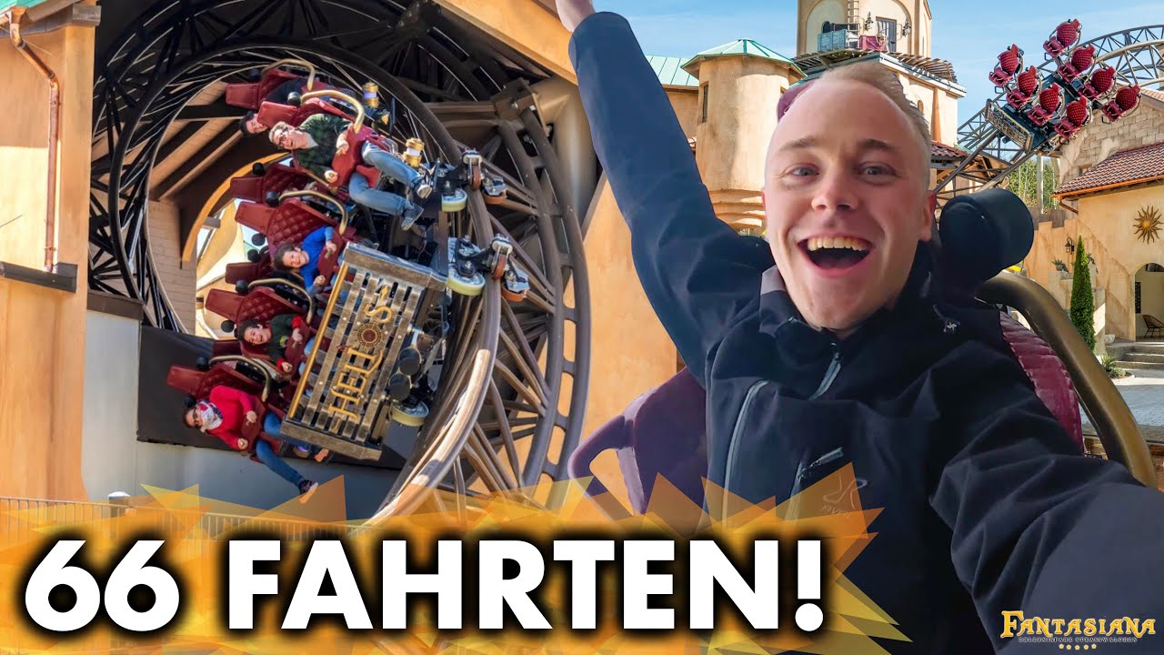 66 FAHRTEN auf der BESTEN Achterbahn-Neuheit in Europa 2025! | Helios - Fantasiana 🇦🇹