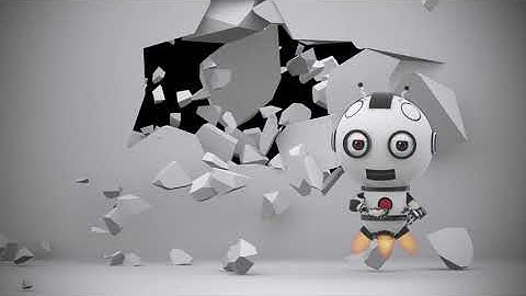 Robot Intro without text 3d I Copyright free