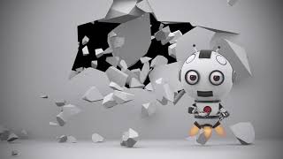Robot Intro without text 3d I Copyright free