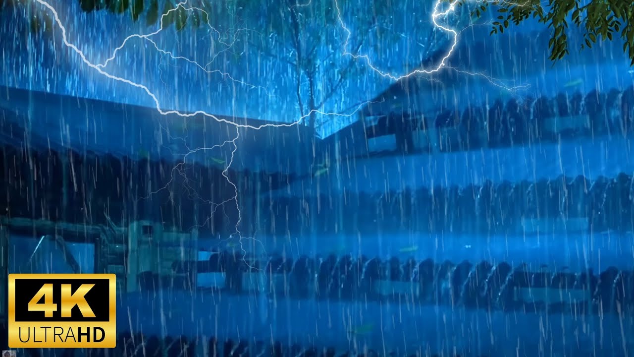 Duerme bien después de solo 3 minutos el sonido de la lluvia cayendo ...