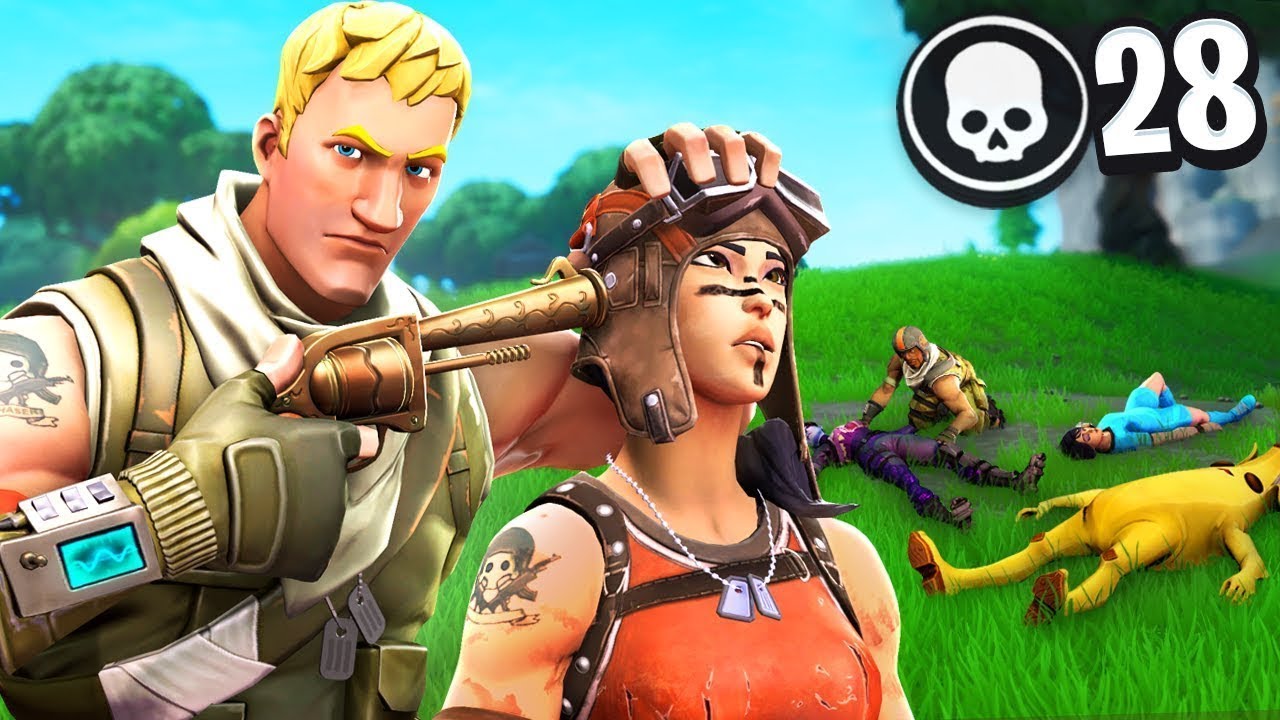 28 kills en solo vs squads - YouTube