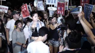 SEALDs_戦争法案に反対する抗議行動 2015/07/17 22:50_国会前