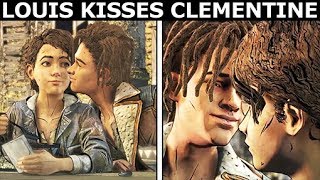Louis Kisses Clementine - Ending Scene - The Walking Dead Final Season 4 Episode 4